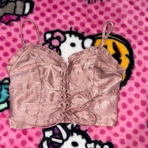 Shein Lace-Up Women's Top